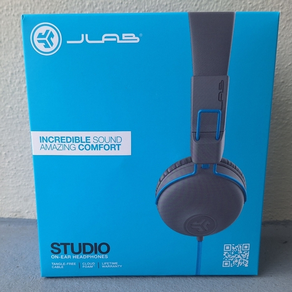 JLab Studio On-Ear Headphones Blue/Gray color NWT - Picture 5 of 8